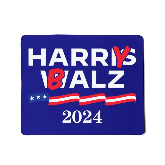 Harry Balz 2024 Harris Walz 2024 Funny Meme Cool Gift Mousepad