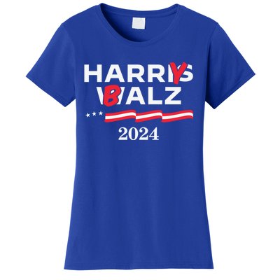 Harry Balz 2024 Harris Walz 2024 Funny Meme Cool Gift Women's T-Shirt