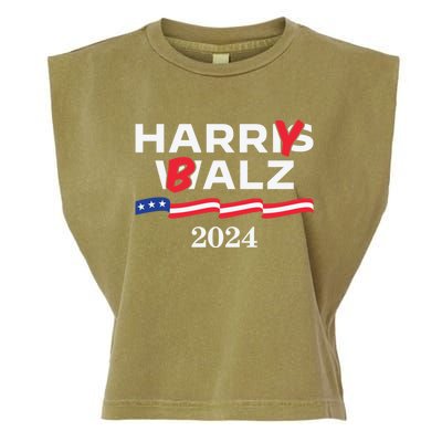 Harry Balz 2024 Harris Walz 2024 Funny Meme Cool Gift Garment-Dyed Women's Muscle Tee