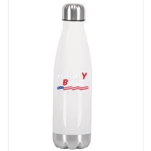 Harry Balz 2024 Harris Walz 2024 Funny Meme Cool Gift Stainless Steel Insulated Water Bottle