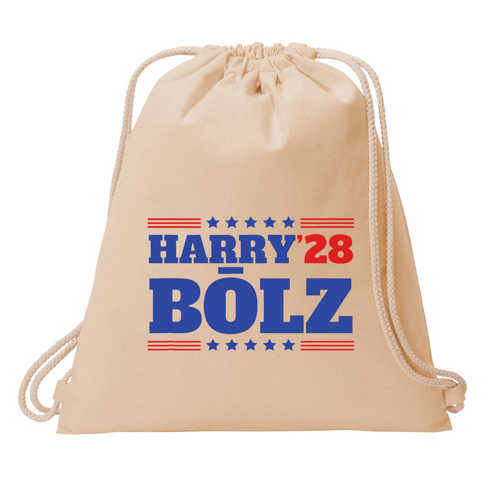 Harry Bolz 2028 Political Meme D.O.G.E. Drawstring Bag