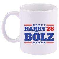 Harry Bolz 2028 Political Meme D.O.G.E. 11oz C Handle Ceramic Mug