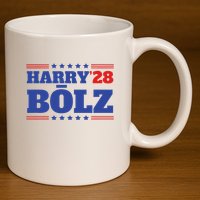 Harry Bolz 2028 Political Meme D.O.G.E. 11oz C Handle Ceramic Mug