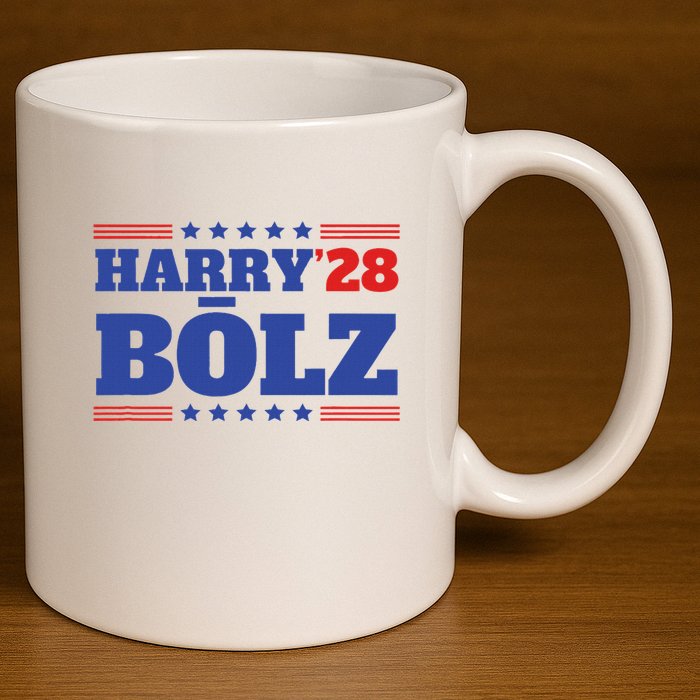 Harry Bolz 2028 Political Meme D.O.G.E. 11oz C Handle Ceramic Mug