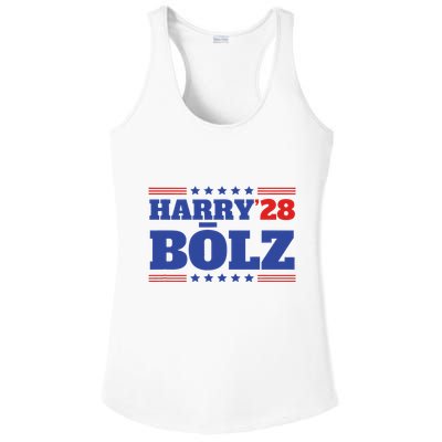 Harry Bolz 2028 Political Meme D.O.G.E. Ladies PosiCharge Competitor Racerback Tank