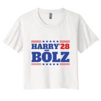 Harry Bolz 2028 Political Meme D.O.G.E. Women's Crop Top Tee
