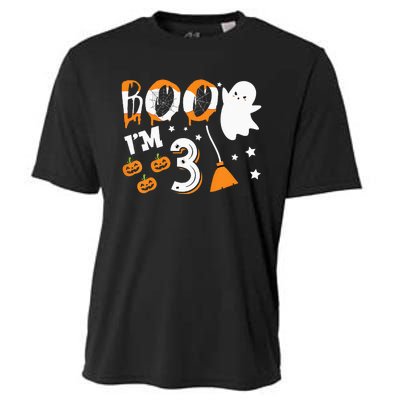 Halloween Birthday 3 Year Old 3rd Birthday Cooling Performance Crew T-Shirt