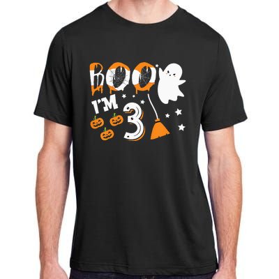 Halloween Birthday 3 Year Old 3rd Birthday Adult ChromaSoft Performance T-Shirt