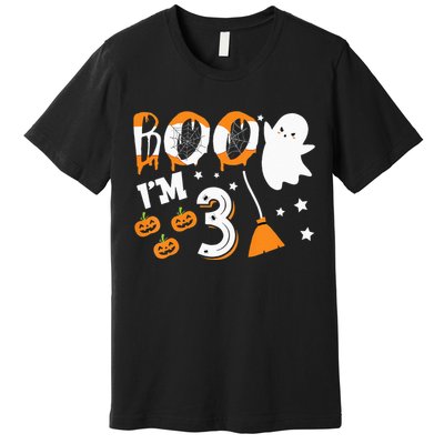 Halloween Birthday 3 Year Old 3rd Birthday Premium T-Shirt