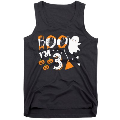 Halloween Birthday 3 Year Old 3rd Birthday Tank Top