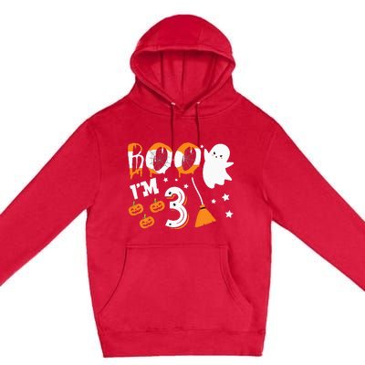 Halloween Birthday 3 Year Old 3rd Birthday Premium Pullover Hoodie