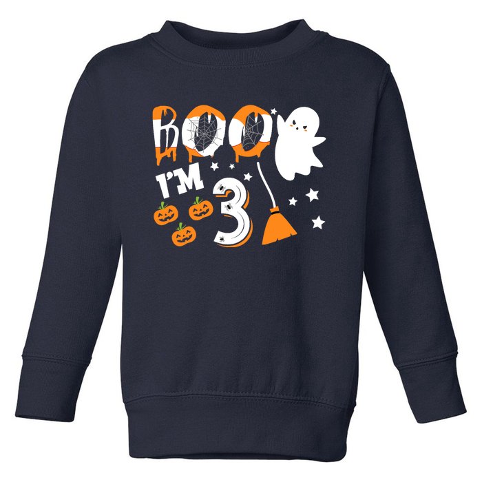 Halloween Birthday 3 Year Old Boy Girl 3rd Birthday Costume Toddler Sweatshirt