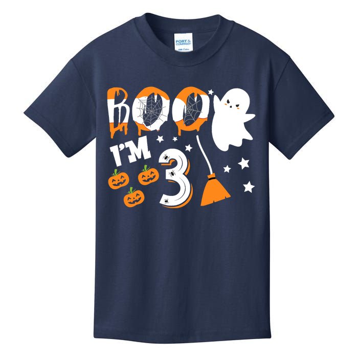 Halloween Birthday 3 Year Old Boy Girl 3rd Birthday Costume Kids T-Shirt