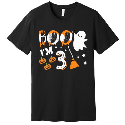 Halloween Birthday 3 Year Old 3rd Birthday Costume Premium T-Shirt