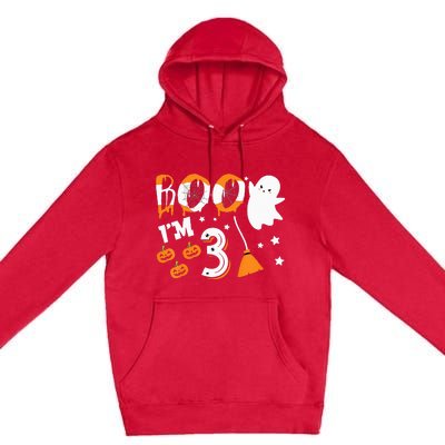 Halloween Birthday 3 Year Old 3rd Birthday Costume Premium Pullover Hoodie