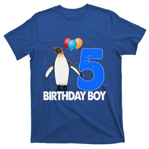 Happy Birthday 5 Meaningful Gift Funny Penguin Tee Birds Gift T-Shirt