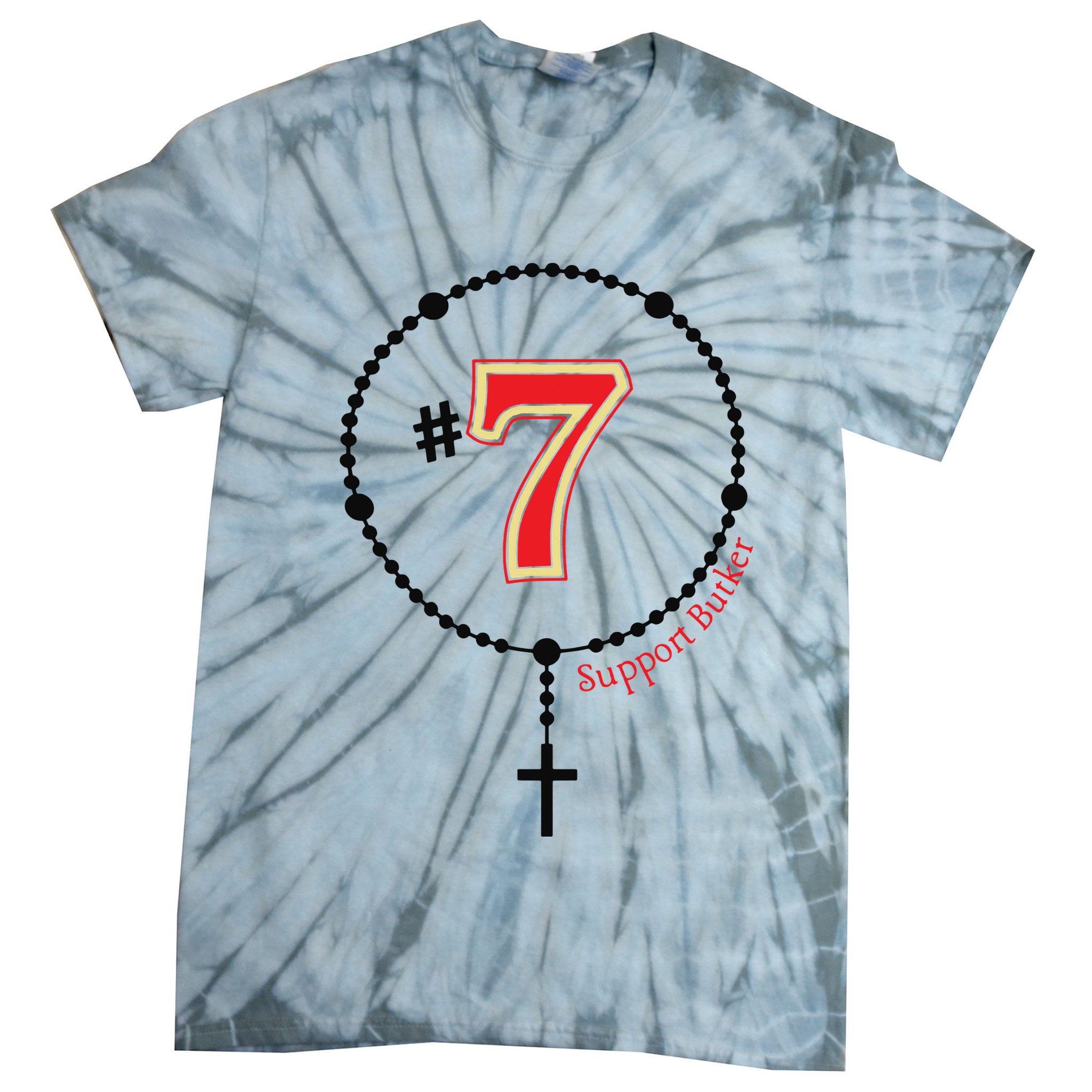 Harrison Butker #7 Butker Catholic Tie-Dye T-Shirt