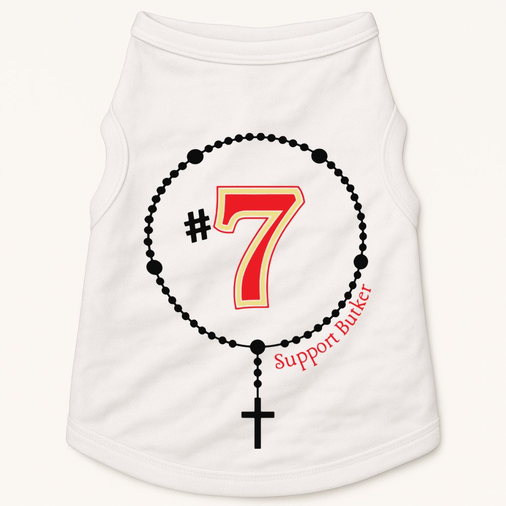 Harrison Butker #7 Butker Catholic Doggie Tank