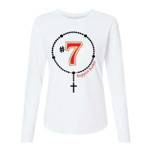 Harrison Butker #7 Butker Catholic Womens Cotton Relaxed Long Sleeve T-Shirt