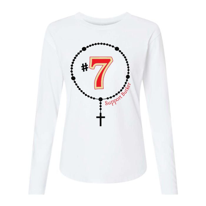 Harrison Butker #7 Butker Catholic Womens Cotton Relaxed Long Sleeve T-Shirt