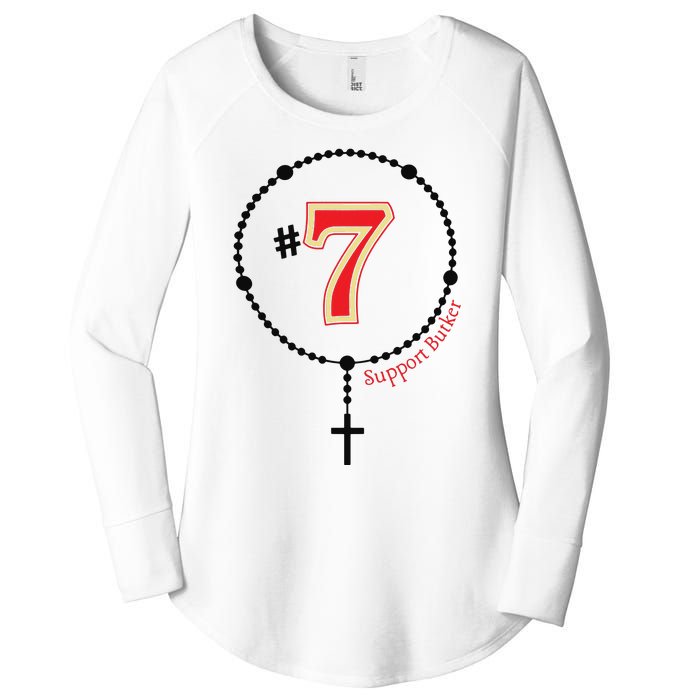 Harrison Butker #7 Butker Catholic Women's Perfect Tri Tunic Long Sleeve Shirt