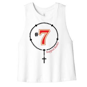 Harrison Butker #7 Butker Catholic Women's Racerback Cropped Tank