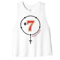 Harrison Butker #7 Butker Catholic Women's Racerback Cropped Tank