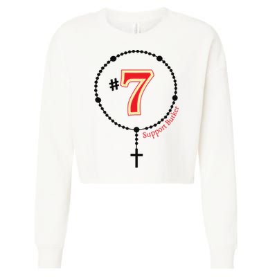 Harrison Butker #7 Butker Catholic Cropped Pullover Crew