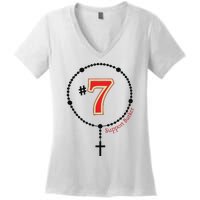 Harrison Butker #7 Butker Catholic Women's V-Neck T-Shirt