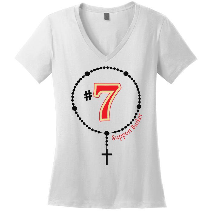 Harrison Butker #7 Butker Catholic Women's V-Neck T-Shirt