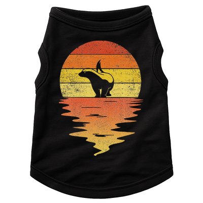 Honey Badger 70s Retro Sunset Vintage Honey Badger Doggie Tank
