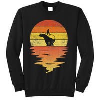 Honey Badger 70s Retro Sunset Vintage Honey Badger Sweatshirt