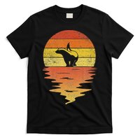 Honey Badger 70s Retro Sunset Vintage Honey Badger T-Shirt