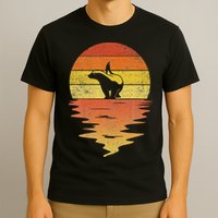 Honey Badger 70s Retro Sunset Vintage Honey Badger T-Shirt