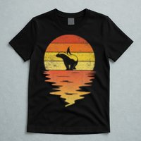 Honey Badger 70s Retro Sunset Vintage Honey Badger T-Shirt