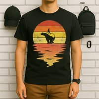 Honey Badger 70s Retro Sunset Vintage Honey Badger T-Shirt