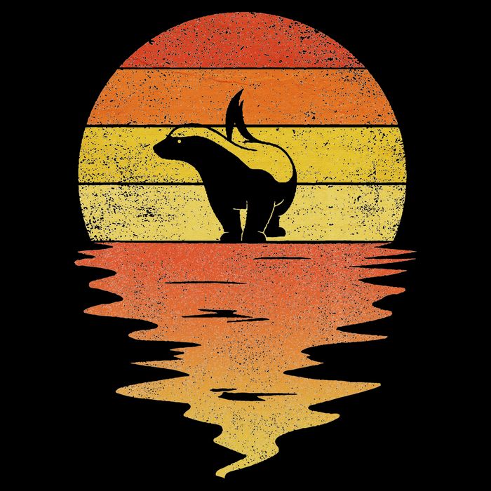 Honey Badger 70s Retro Sunset Vintage Honey Badger T-Shirt
