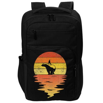 Honey Badger 70s Retro Sunset Vintage Honey Badger Impact Tech Backpack