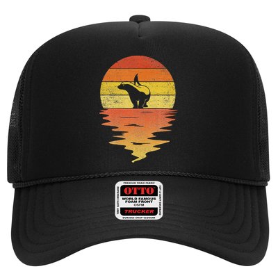 Honey Badger 70s Retro Sunset Vintage Honey Badger Hat