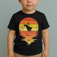 Honey Badger 70s Retro Sunset Vintage Honey Badger Toddler T-Shirt