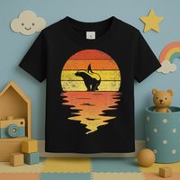 Honey Badger 70s Retro Sunset Vintage Honey Badger Toddler T-Shirt