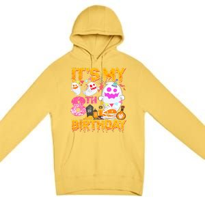 Halloween Birthday 8 Year Old Boy Girl 8th Birthday Costume Premium Pullover Hoodie