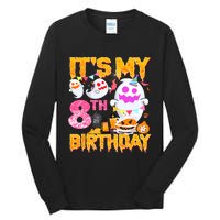 Halloween Birthday 8 Year Old Boy Girl 8th Birthday Costume Tall Long Sleeve T-Shirt