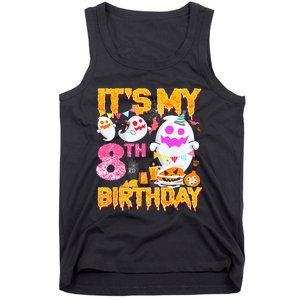 Halloween Birthday 8 Year Old Boy Girl 8th Birthday Costume Tank Top