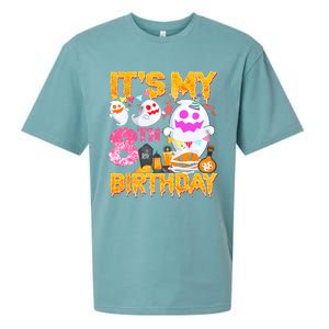 Halloween Birthday 8 Year Old Boy Girl 8th Birthday Costume Sueded Cloud Jersey T-Shirt