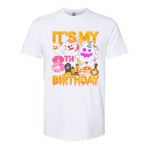 Halloween Birthday 8 Year Old Boy Girl 8th Birthday Costume Softstyle CVC T-Shirt