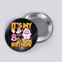 Halloween Birthday 8 Year Old Boy Girl 8th Birthday Costume Button