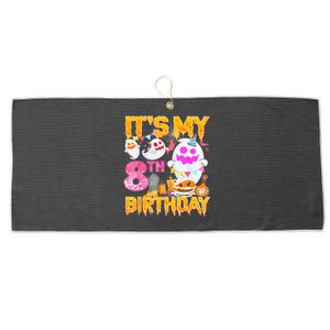 Halloween Birthday 8 Year Old Boy Girl 8th Birthday Costume Large Microfiber Waffle Golf Towel