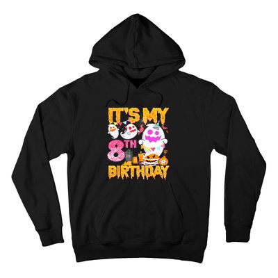 Halloween Birthday 8 Year Old Boy Girl 8th Birthday Costume Hoodie