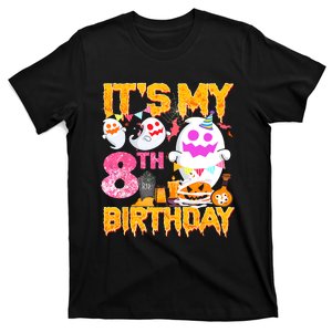 Halloween Birthday 8 Year Old Boy Girl 8th Birthday Costume T-Shirt